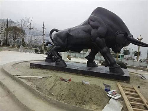 鑄銅雕塑牛